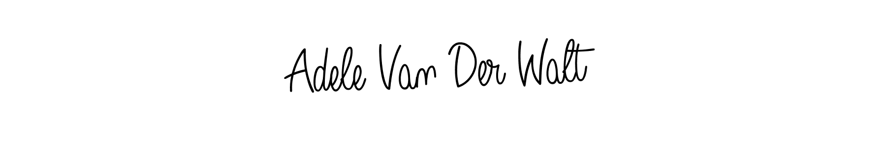 Use a signature maker to create a handwritten signature online. With this signature software, you can design (Angelique-Rose-font-FFP) your own signature for name Adele Van Der Walt. Adele Van Der Walt signature style 5 images and pictures png