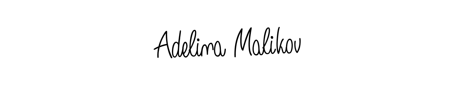 Adelina Malikov stylish signature style. Best Handwritten Sign (Angelique-Rose-font-FFP) for my name. Handwritten Signature Collection Ideas for my name Adelina Malikov. Adelina Malikov signature style 5 images and pictures png