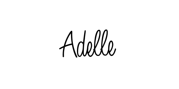 Make a beautiful signature design for name Adelle. With this signature (Angelique-Rose-font-FFP) style, you can create a handwritten signature for free. Adelle signature style 5 images and pictures png