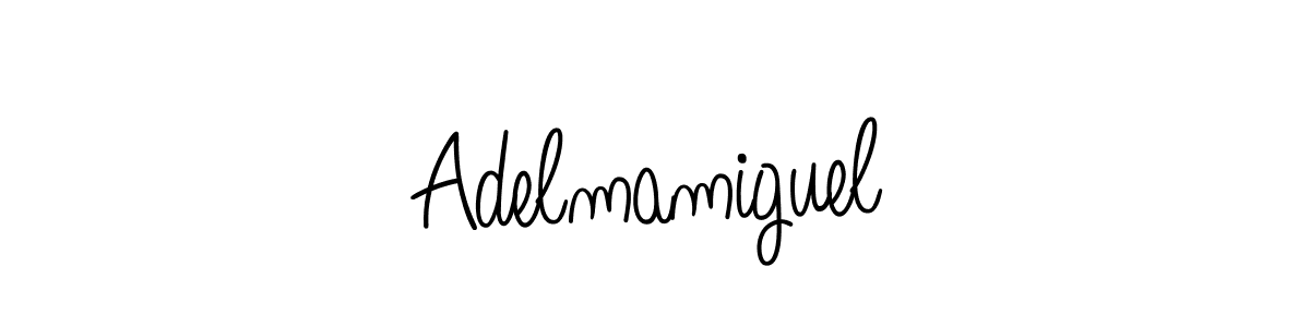 Also we have Adelmamiguel name is the best signature style. Create professional handwritten signature collection using Angelique-Rose-font-FFP autograph style. Adelmamiguel signature style 5 images and pictures png