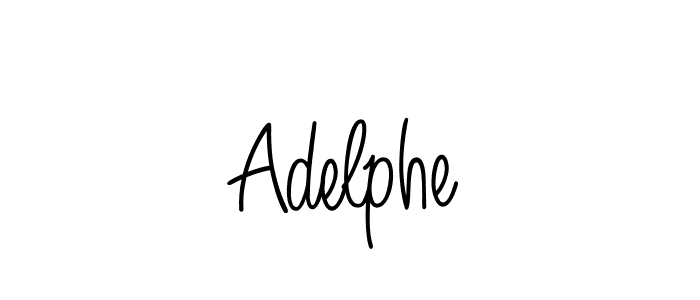 Make a beautiful signature design for name Adelphe. With this signature (Angelique-Rose-font-FFP) style, you can create a handwritten signature for free. Adelphe signature style 5 images and pictures png