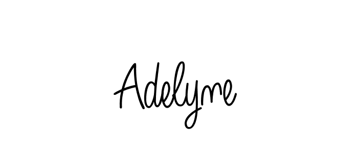 Adelyne stylish signature style. Best Handwritten Sign (Angelique-Rose-font-FFP) for my name. Handwritten Signature Collection Ideas for my name Adelyne. Adelyne signature style 5 images and pictures png