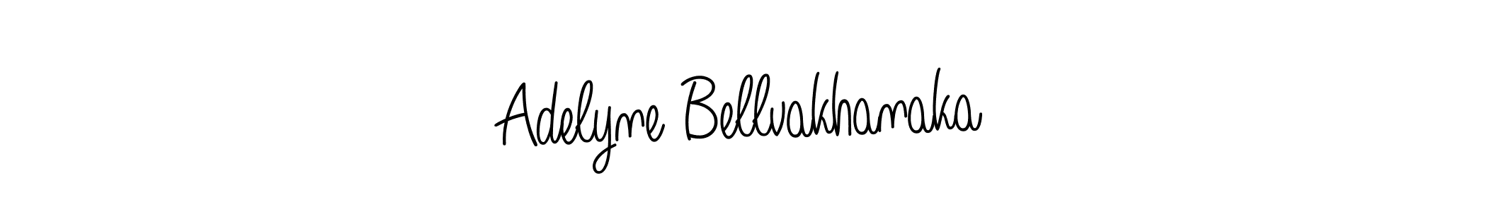 You should practise on your own different ways (Angelique-Rose-font-FFP) to write your name (Adelyne Bellvakhanaka) in signature. don't let someone else do it for you. Adelyne Bellvakhanaka signature style 5 images and pictures png