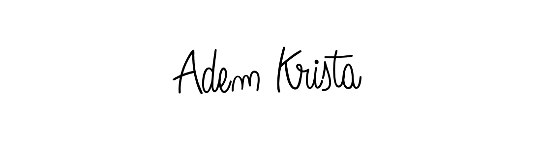 Make a beautiful signature design for name Adem Krista. Use this online signature maker to create a handwritten signature for free. Adem Krista signature style 5 images and pictures png