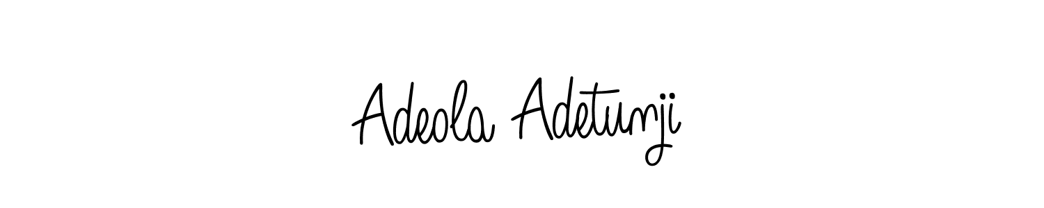 Make a beautiful signature design for name Adeola Adetunji. With this signature (Angelique-Rose-font-FFP) style, you can create a handwritten signature for free. Adeola Adetunji signature style 5 images and pictures png