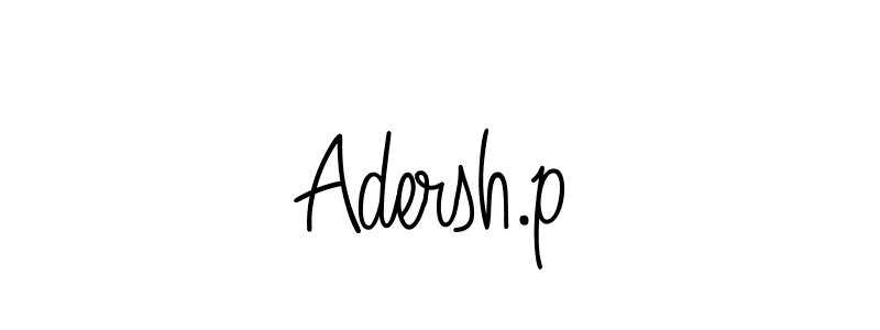 if you are searching for the best signature style for your name Adersh.p. so please give up your signature search. here we have designed multiple signature styles  using Angelique-Rose-font-FFP. Adersh.p signature style 5 images and pictures png