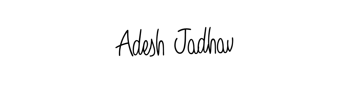 How to Draw Adesh Jadhav signature style? Angelique-Rose-font-FFP is a latest design signature styles for name Adesh Jadhav. Adesh Jadhav signature style 5 images and pictures png