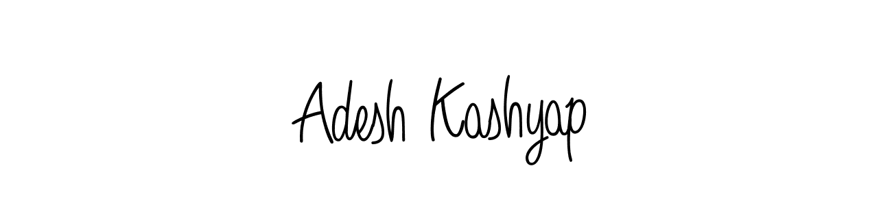 Also we have Adesh Kashyap name is the best signature style. Create professional handwritten signature collection using Angelique-Rose-font-FFP autograph style. Adesh Kashyap signature style 5 images and pictures png