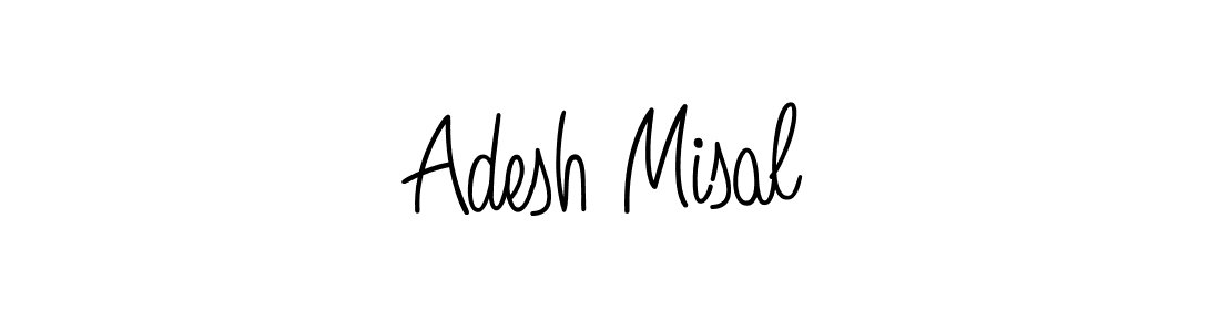 Make a beautiful signature design for name Adesh Misal. With this signature (Angelique-Rose-font-FFP) style, you can create a handwritten signature for free. Adesh Misal signature style 5 images and pictures png