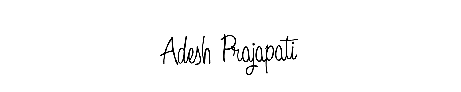 Create a beautiful signature design for name Adesh Prajapati. With this signature (Angelique-Rose-font-FFP) fonts, you can make a handwritten signature for free. Adesh Prajapati signature style 5 images and pictures png