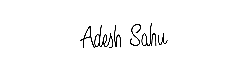 Adesh Sahu stylish signature style. Best Handwritten Sign (Angelique-Rose-font-FFP) for my name. Handwritten Signature Collection Ideas for my name Adesh Sahu. Adesh Sahu signature style 5 images and pictures png