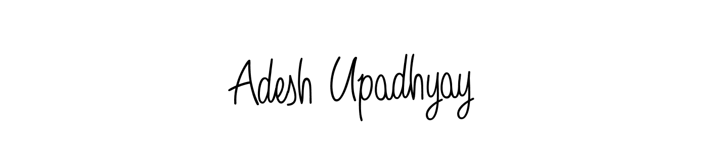 if you are searching for the best signature style for your name Adesh Upadhyay. so please give up your signature search. here we have designed multiple signature styles  using Angelique-Rose-font-FFP. Adesh Upadhyay signature style 5 images and pictures png