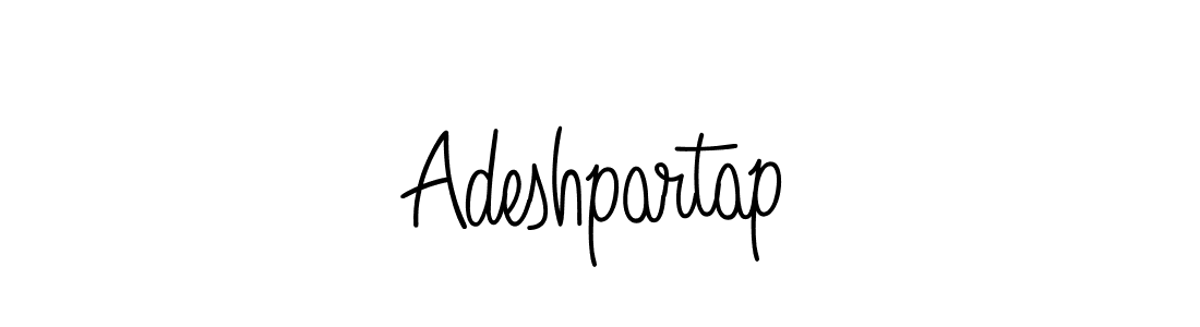 Design your own signature with our free online signature maker. With this signature software, you can create a handwritten (Angelique-Rose-font-FFP) signature for name Adeshpartap. Adeshpartap signature style 5 images and pictures png