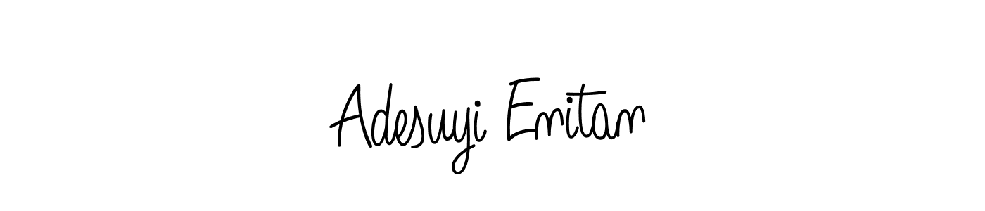 Also we have Adesuyi Enitan name is the best signature style. Create professional handwritten signature collection using Angelique-Rose-font-FFP autograph style. Adesuyi Enitan signature style 5 images and pictures png