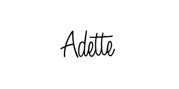 How to make Adette signature? Angelique-Rose-font-FFP is a professional autograph style. Create handwritten signature for Adette name. Adette signature style 5 images and pictures png