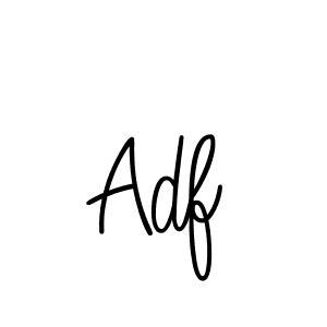 You should practise on your own different ways (Angelique-Rose-font-FFP) to write your name (Adf) in signature. don't let someone else do it for you. Adf signature style 5 images and pictures png