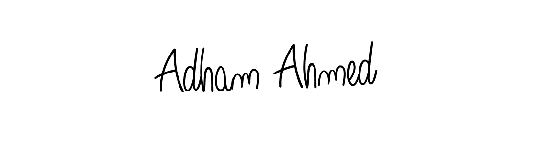 Adham Ahmed stylish signature style. Best Handwritten Sign (Angelique-Rose-font-FFP) for my name. Handwritten Signature Collection Ideas for my name Adham Ahmed. Adham Ahmed signature style 5 images and pictures png