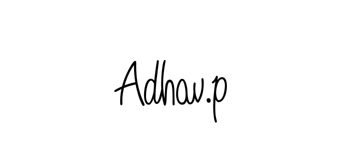 Make a beautiful signature design for name Adhav.p. With this signature (Angelique-Rose-font-FFP) style, you can create a handwritten signature for free. Adhav.p signature style 5 images and pictures png