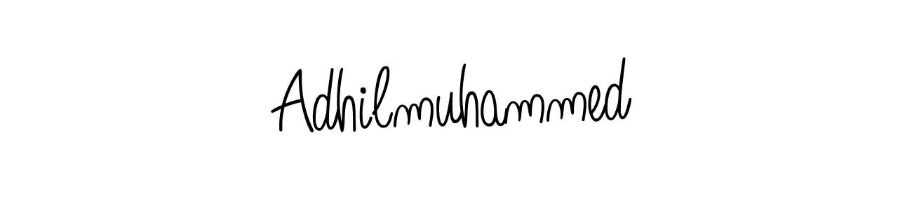 Make a beautiful signature design for name Adhilmuhammed. With this signature (Angelique-Rose-font-FFP) style, you can create a handwritten signature for free. Adhilmuhammed signature style 5 images and pictures png