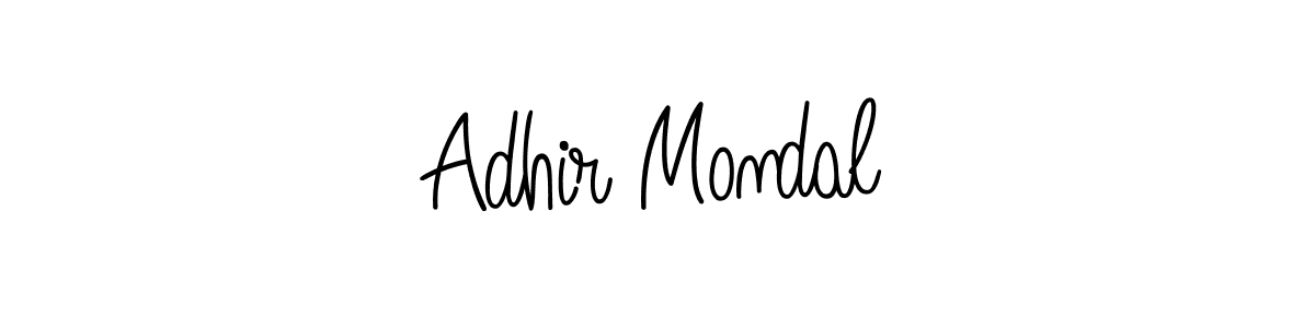 Design your own signature with our free online signature maker. With this signature software, you can create a handwritten (Angelique-Rose-font-FFP) signature for name Adhir Mondal. Adhir Mondal signature style 5 images and pictures png