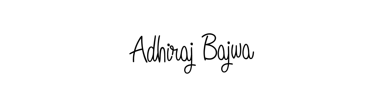Make a beautiful signature design for name Adhiraj Bajwa. With this signature (Angelique-Rose-font-FFP) style, you can create a handwritten signature for free. Adhiraj Bajwa signature style 5 images and pictures png