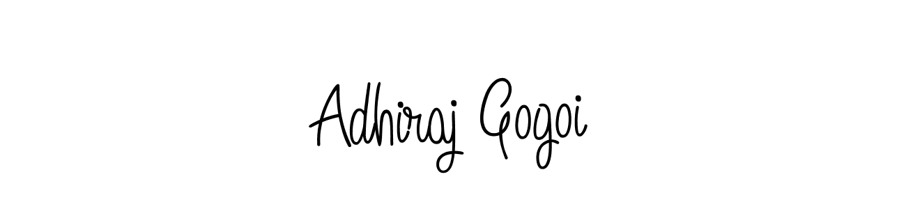 Design your own signature with our free online signature maker. With this signature software, you can create a handwritten (Angelique-Rose-font-FFP) signature for name Adhiraj Gogoi. Adhiraj Gogoi signature style 5 images and pictures png