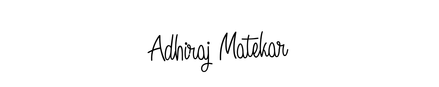 Also we have Adhiraj Matekar name is the best signature style. Create professional handwritten signature collection using Angelique-Rose-font-FFP autograph style. Adhiraj Matekar signature style 5 images and pictures png
