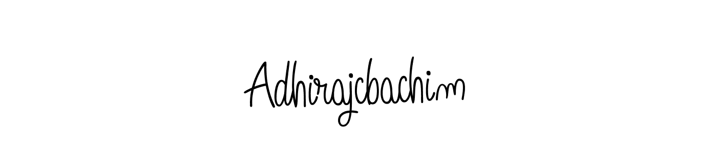 Make a beautiful signature design for name Adhirajcbachim. With this signature (Angelique-Rose-font-FFP) style, you can create a handwritten signature for free. Adhirajcbachim signature style 5 images and pictures png