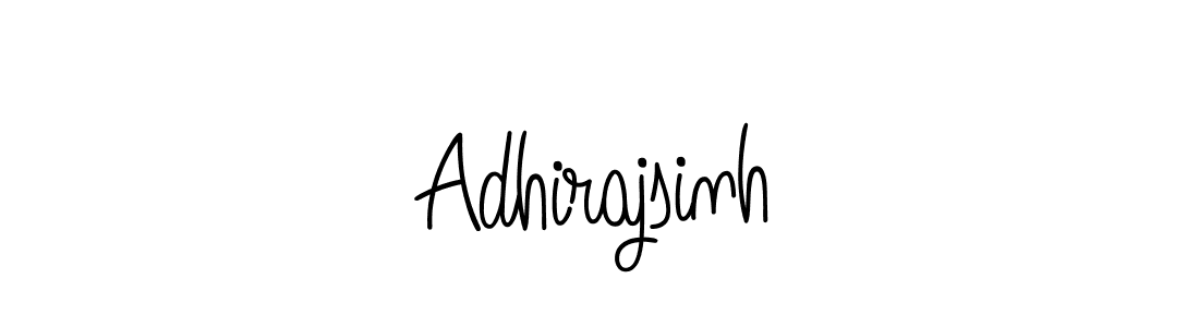 Make a beautiful signature design for name Adhirajsinh. With this signature (Angelique-Rose-font-FFP) style, you can create a handwritten signature for free. Adhirajsinh signature style 5 images and pictures png