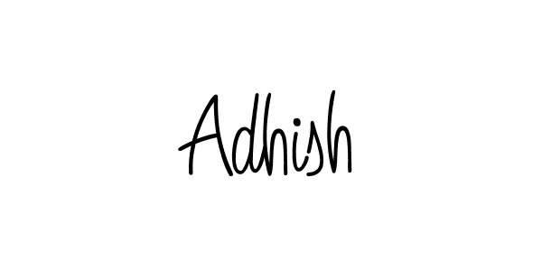 Use a signature maker to create a handwritten signature online. With this signature software, you can design (Angelique-Rose-font-FFP) your own signature for name Adhish. Adhish signature style 5 images and pictures png