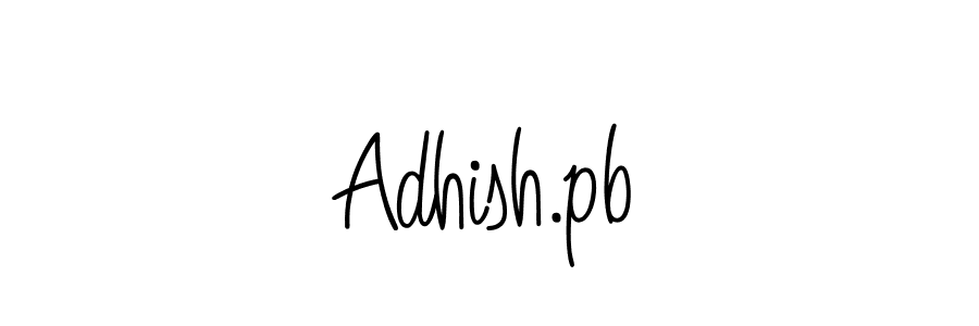 Design your own signature with our free online signature maker. With this signature software, you can create a handwritten (Angelique-Rose-font-FFP) signature for name Adhish.pb. Adhish.pb signature style 5 images and pictures png