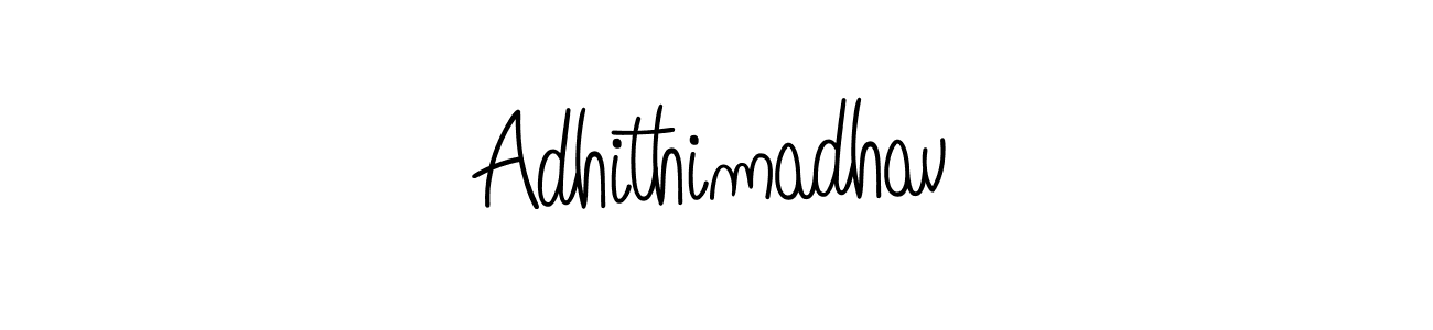 Make a beautiful signature design for name Adhithimadhav. With this signature (Angelique-Rose-font-FFP) style, you can create a handwritten signature for free. Adhithimadhav signature style 5 images and pictures png