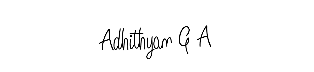 Adhithyan G A stylish signature style. Best Handwritten Sign (Angelique-Rose-font-FFP) for my name. Handwritten Signature Collection Ideas for my name Adhithyan G A. Adhithyan G A signature style 5 images and pictures png