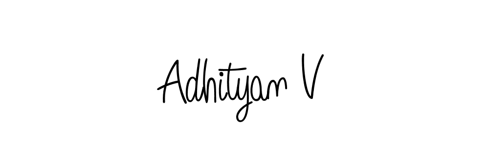 Angelique-Rose-font-FFP is a professional signature style that is perfect for those who want to add a touch of class to their signature. It is also a great choice for those who want to make their signature more unique. Get Adhityan V name to fancy signature for free. Adhityan V signature style 5 images and pictures png