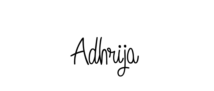 Adhrija stylish signature style. Best Handwritten Sign (Angelique-Rose-font-FFP) for my name. Handwritten Signature Collection Ideas for my name Adhrija. Adhrija signature style 5 images and pictures png