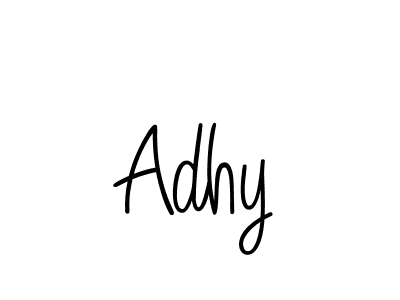 Design your own signature with our free online signature maker. With this signature software, you can create a handwritten (Angelique-Rose-font-FFP) signature for name Adhy. Adhy signature style 5 images and pictures png