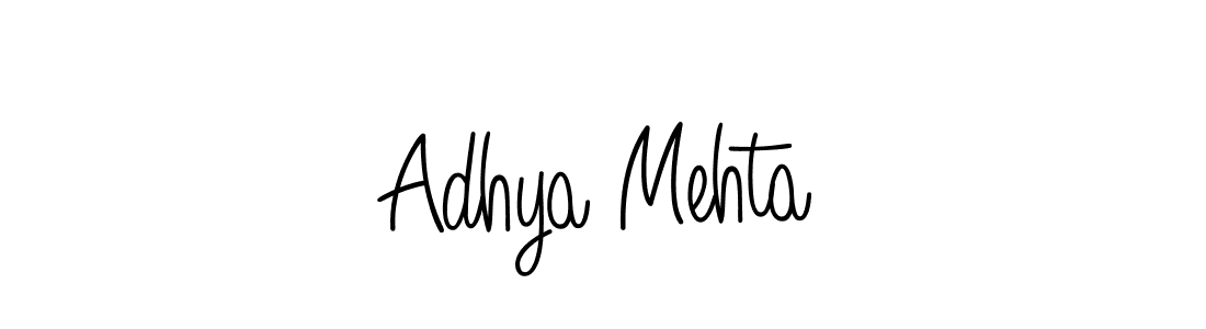 Create a beautiful signature design for name Adhya Mehta. With this signature (Angelique-Rose-font-FFP) fonts, you can make a handwritten signature for free. Adhya Mehta signature style 5 images and pictures png