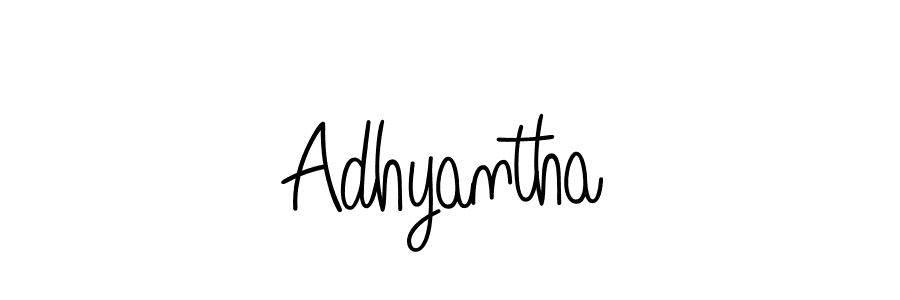 Create a beautiful signature design for name Adhyantha. With this signature (Angelique-Rose-font-FFP) fonts, you can make a handwritten signature for free. Adhyantha signature style 5 images and pictures png