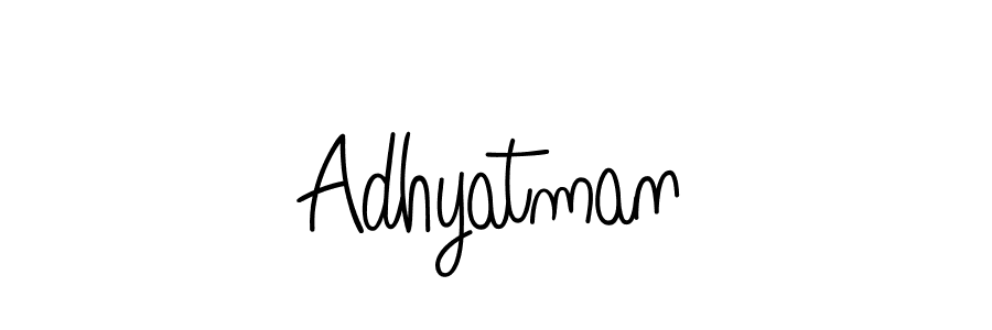 Design your own signature with our free online signature maker. With this signature software, you can create a handwritten (Angelique-Rose-font-FFP) signature for name Adhyatman. Adhyatman signature style 5 images and pictures png