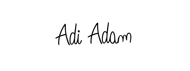 Use a signature maker to create a handwritten signature online. With this signature software, you can design (Angelique-Rose-font-FFP) your own signature for name Adi Adam. Adi Adam signature style 5 images and pictures png