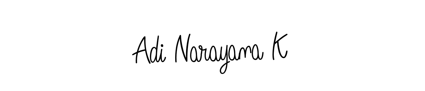 Make a beautiful signature design for name Adi Narayana K. Use this online signature maker to create a handwritten signature for free. Adi Narayana K signature style 5 images and pictures png