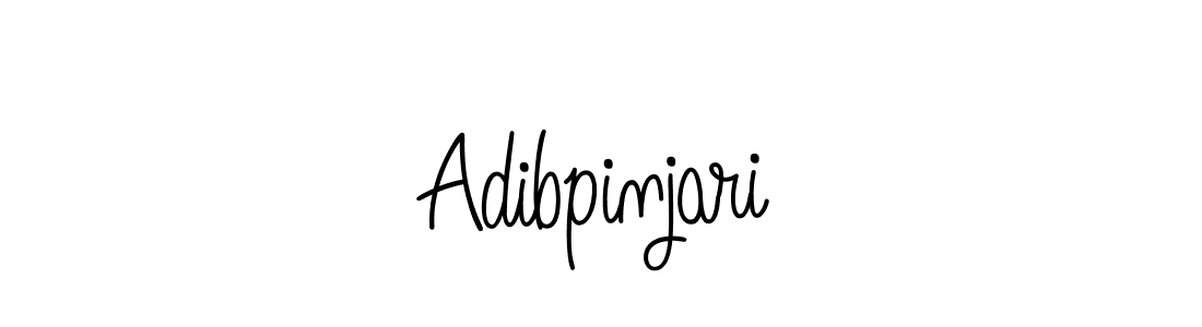 How to Draw Adibpinjari signature style? Angelique-Rose-font-FFP is a latest design signature styles for name Adibpinjari. Adibpinjari signature style 5 images and pictures png