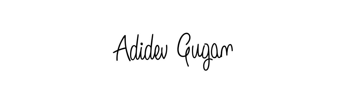 Make a beautiful signature design for name Adidev Gugan. Use this online signature maker to create a handwritten signature for free. Adidev Gugan signature style 5 images and pictures png