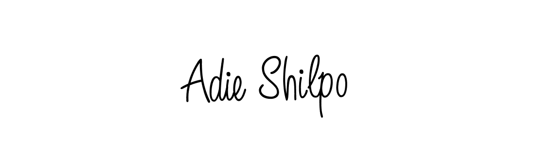 How to make Adie Shilpo name signature. Use Angelique-Rose-font-FFP style for creating short signs online. This is the latest handwritten sign. Adie Shilpo signature style 5 images and pictures png