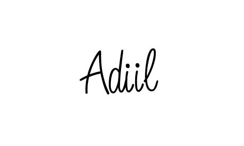 Use a signature maker to create a handwritten signature online. With this signature software, you can design (Angelique-Rose-font-FFP) your own signature for name Adiil. Adiil signature style 5 images and pictures png