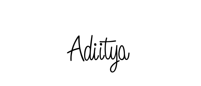 You should practise on your own different ways (Angelique-Rose-font-FFP) to write your name (Adiitya) in signature. don't let someone else do it for you. Adiitya signature style 5 images and pictures png