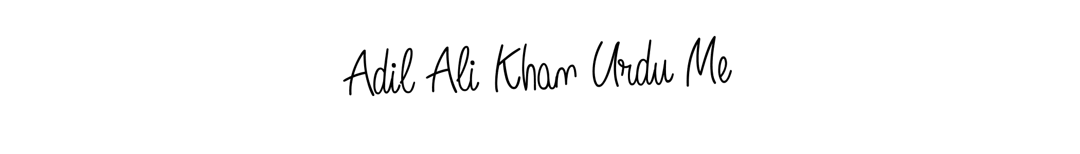 You should practise on your own different ways (Angelique-Rose-font-FFP) to write your name (Adil Ali Khan Urdu Me) in signature. don't let someone else do it for you. Adil Ali Khan Urdu Me signature style 5 images and pictures png