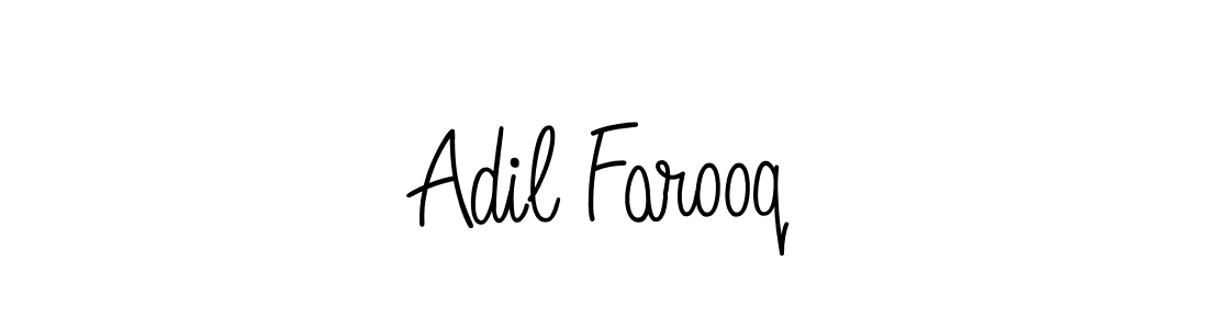 Design your own signature with our free online signature maker. With this signature software, you can create a handwritten (Angelique-Rose-font-FFP) signature for name Adil Farooq. Adil Farooq signature style 5 images and pictures png