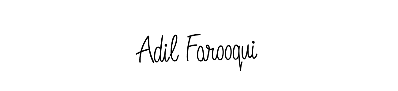 You should practise on your own different ways (Angelique-Rose-font-FFP) to write your name (Adil Farooqui) in signature. don't let someone else do it for you. Adil Farooqui signature style 5 images and pictures png
