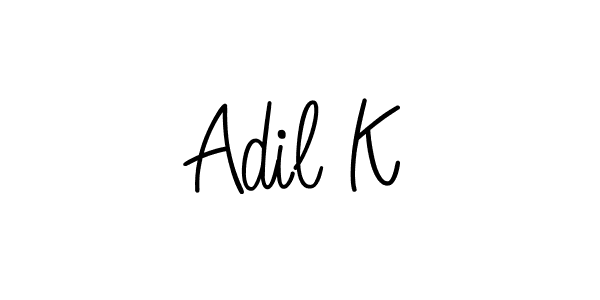 You can use this online signature creator to create a handwritten signature for the name Adil K. This is the best online autograph maker. Adil K signature style 5 images and pictures png